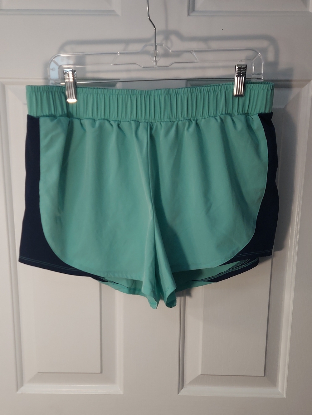MTA Sport Women's Mint and Navy Athletic Shorts